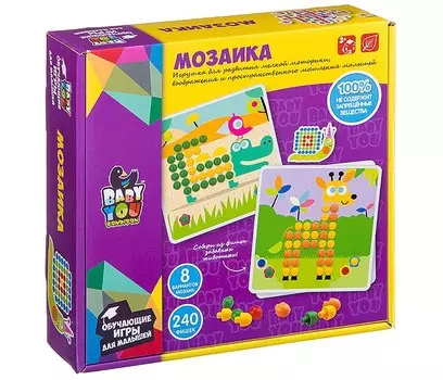 Bondibon Мозаика для малышей 240 фишек