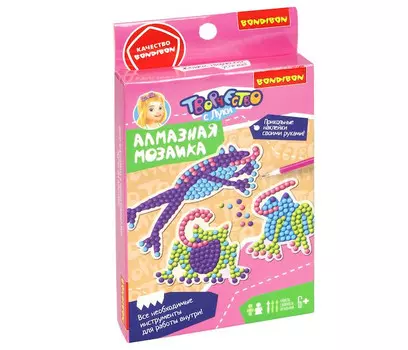 Bondibon Набор для творчества Алмазная мозаика Лягушки