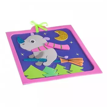 Bondibon Набор для творчества Аппликация EVA Носорог