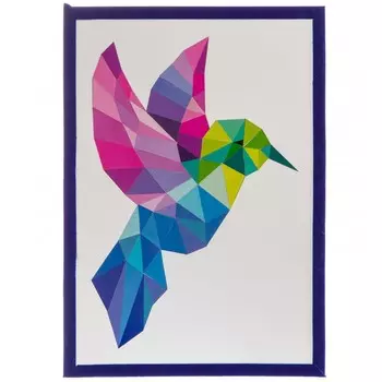 Bondibon Набор для творчества Геометрическая аппликация Колибри