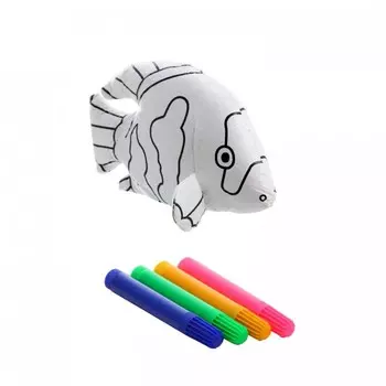 Bondibon Набор для творчества Игрушка для раскрашивания рыбки