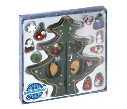 Bondibon Набор для творчества Ёлочка 3D с игрушками 19.5 см