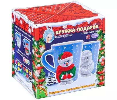 Bondibon Набор для творчества Кружка-подарок: Снеговичок