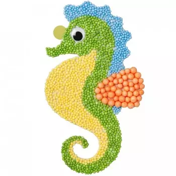 Bondibon Набор для творчества Мозаика из шариков Морской конек