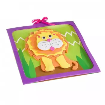 Bondibon Набор для творчества Объемная аппликация EVA Львенок