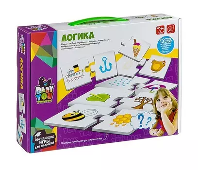Bondibon Набор карточек-пазлов Логика