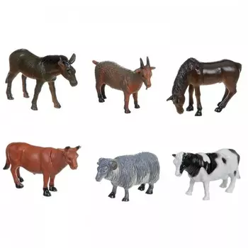 Bondibon Набор животных Ребятам о Зверятах Домашние животные 5 дюймов 6 шт.