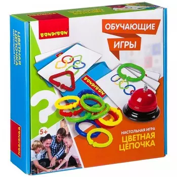 Bondibon Настольная игра Цветная цепочка