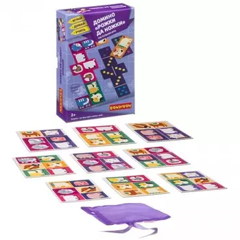 Bondibon Настольная игра Домино Рожки да ножки