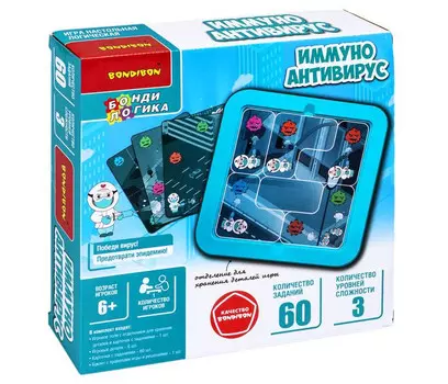 Bondibon Настольная игра-головоломка Имунно Антивирус