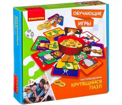Bondibon Настольная игра Крутящийся пазл