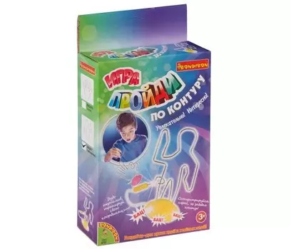 Bondibon Настольная игра Пройди по контуру по форме человечка