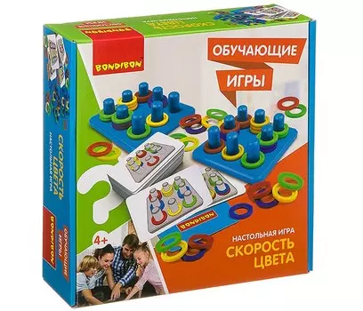 Bondibon Настольная игра Скорость цвета