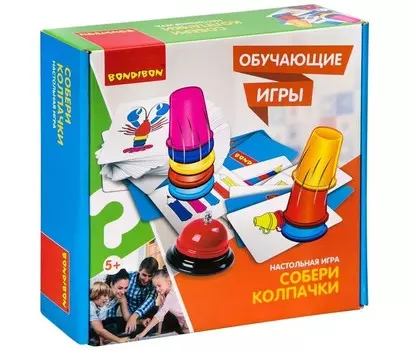 Bondibon Настольная игра Собери колпачки