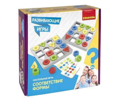 Bondibon Настольная игра Соответствие формы