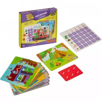 Bondibon Настольная игра Сосчитай! с нано стикерами