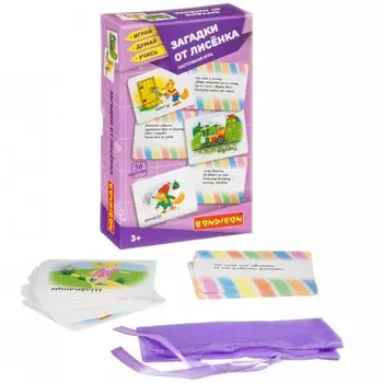 Bondibon Настольная игра Загадки от лисёнка