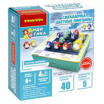 Bondibon Настольная логическая игра Сьукалочка Циутные Пингвины