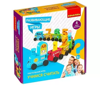 Bondibon Настольная развивающая игра Учимся считать