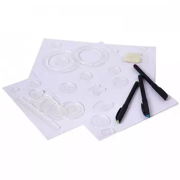 Bondibon Обучающая игра Спирограф-линейка Чудесные узоры