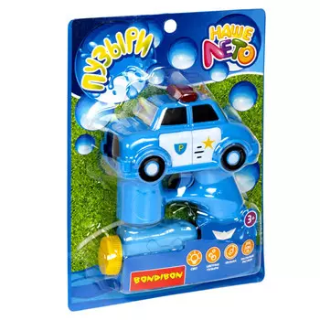 Bondibon Пистолет для мыльных пузырей Наше Лето Полицейская машина