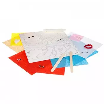 Bondibon Поделки из фетра и картона (Дед Мороз, Снегурочка)