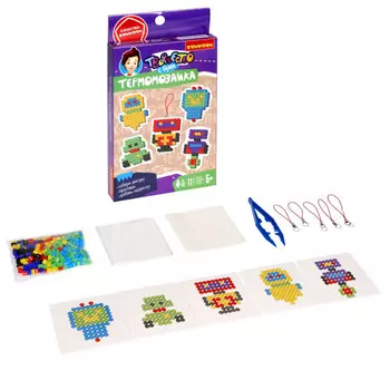 Bondibon Развивающий набор для творчества Творчество с Луки Термомозаика Роботы