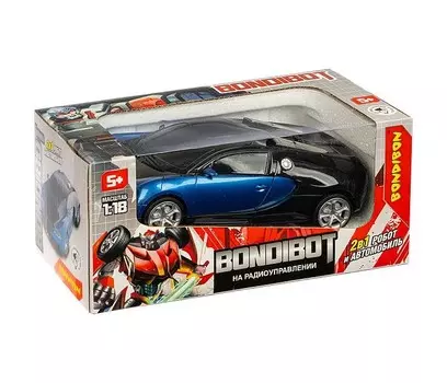 Bondibon Трансформер на радиоуправлении Bondibot 2 в 1 робот-автомобиль