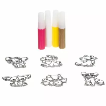 Bondibon Украшения Домашние питомцы Витраж 6 шт.