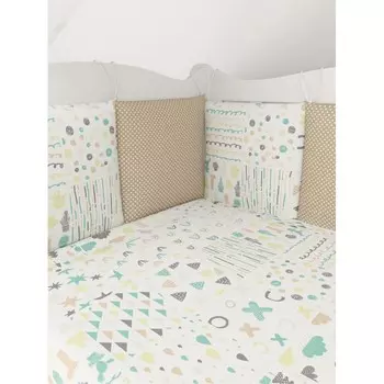 Бортик в кроватку AmaroBaby Абстракция (12 предметов)