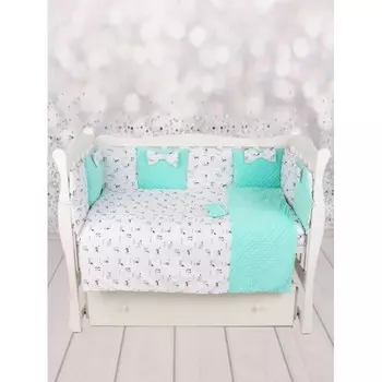 Бортик в кроватку AmaroBaby Exclusive Original Собачки (12 предметов)