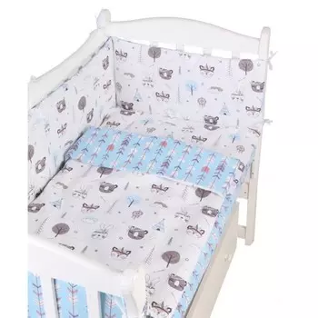 Бортик в кроватку AmaroBaby на молнии Индейцы (4 подушки)