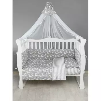 Бортик в кроватку AmaroBaby Сказочные единорожки 4 подушки