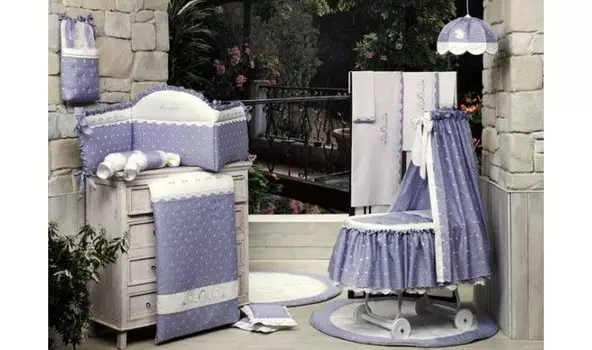 Бортик в кроватку BabyPiu Нежность - Мягкий бортик с вышивкой