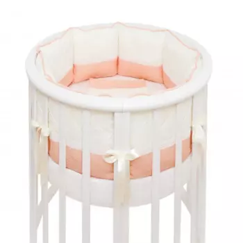 Бортик в кроватку Colibri&Lilly Peach Round универсальный подушки
