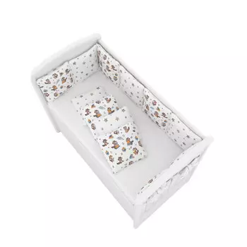 Бортик в кроватку Globex подушки Бурундуки