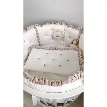 Бортик в кроватку Krisfi Облако в овальную кроватку (6 подушек) 125х75 см