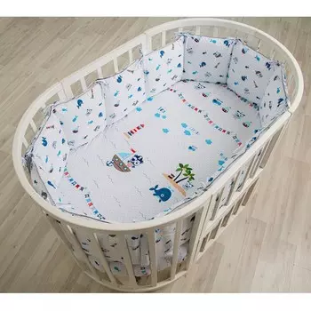 Бортик в кроватку Pituso универсальный Морское приключение слит подушки