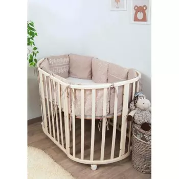 Бортик в кроватку Сонный гномик из подушек Версаль