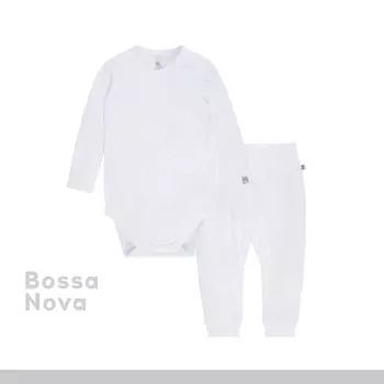 Bossa Nova Комплект для новорожденных Ажур 055БК (боди и ползунки)