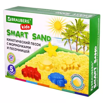 Brauberg Умный песок Морские фантазии с песочницей и формочками 1 кг
