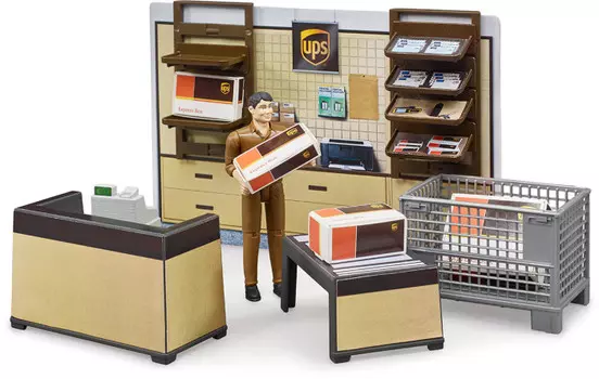 Bruder Набор магазин UPS
