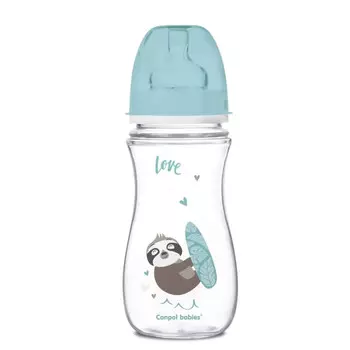 Бутылочка Canpol PP EasyStart с широким горлышком антиколиковая 12+ 300 мл 35/222
