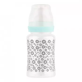 Бутылочка Lubby с молочной соской и широким горлом от 0 мес. 250 мл