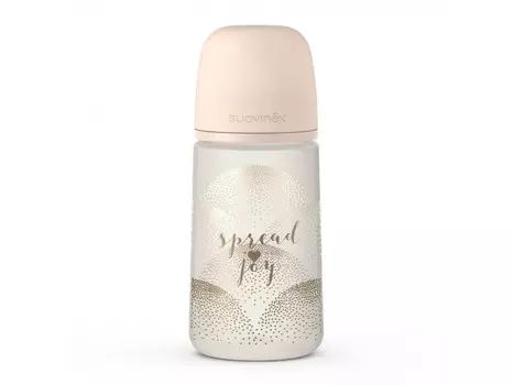 Бутылочка Suavinex с мягкой физиологической силиконовой соской Spread Joy 270 мл