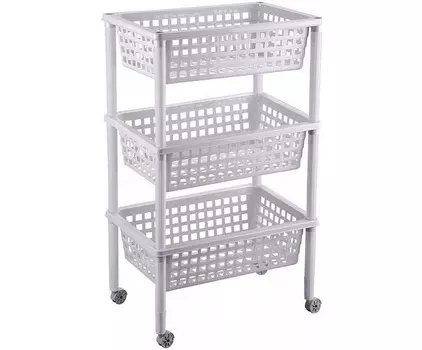 Бытпласт Этажерка Элиза (3 корзины)