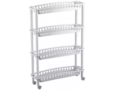 Бытпласт Этажерка узкая Джулия (4 полки)