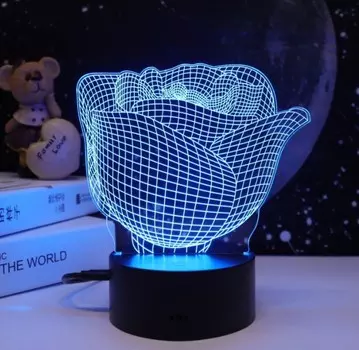 Camelion Ночник Роза NL-401