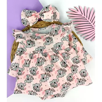 Carrot Боди-платье Коалы с повязкой