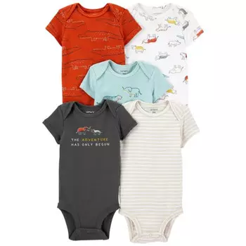 Carter's Боди для мальчика с животными 5 шт. 1M756910